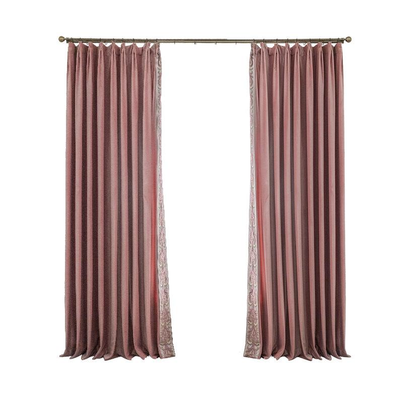 Cotton Cashmere Curtain Cloth Household Villa Living Room Curtains Thickened Thermal Curtains