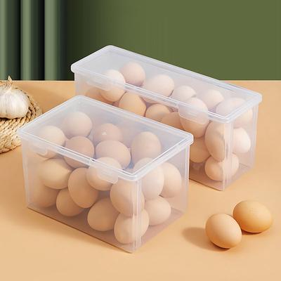 Kitchen Supplies Refrigerator Storage Box Egg Plastic Container Vegetable Fruit Food Storage Containers Fridge Organizers Boxes
