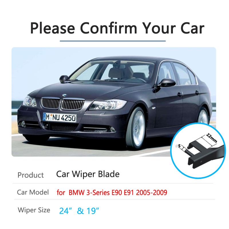 Car Wiper Blade for BMW 3 Series E90 E91 323i 325i 328i 335i 328xi 2005 2006 2007 2008 2009 Windshield Window Wipers Car Goods