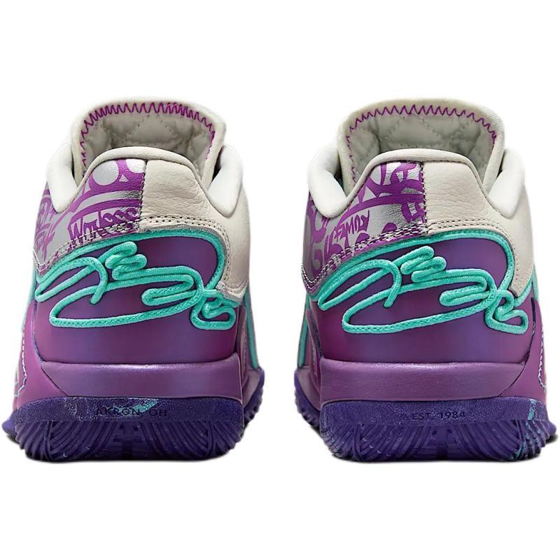 Nike LeBron 22 Abrasion Resistant Low Top Children's Basketball Shoes Purple Sneakers IF8254-001