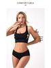Plus Size Women's Sports Yoga Bra & Brief Set - Sexy, Wireless, Beautiful Back Design
