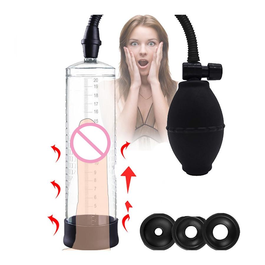 Penis Pomp Vacuum Pump Voor Penis vergroting Male Enhancement Big Erectie Cock Pomp Masturbator Penis Trainer sex toys for
