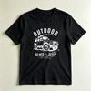 Outdoor Adventure Go Into The Wild Vintage Suv Casual Graphic Tshirt Adventure Lover Gift Tshirt Unisex Unisex Casual Cotton Tops