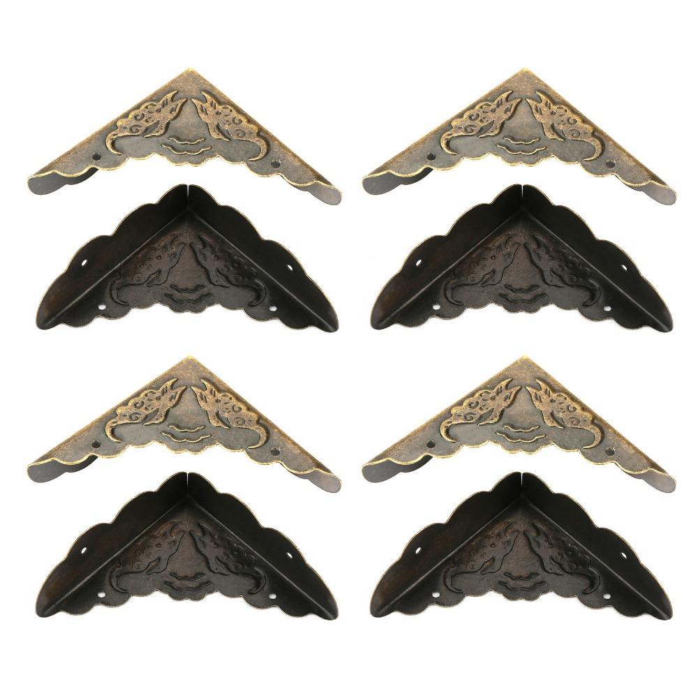 12pcs Solid Construction Metal Corner Protectors Decorative Corner Protectors For Cabinet
