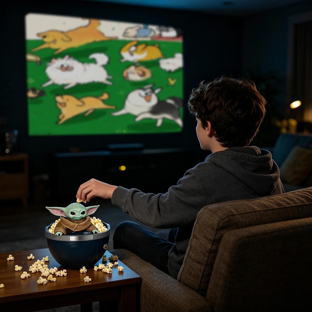 Seau à Popcorn Imprimé Dessin Animé de Film Décoration Quotidienne Seau Commémoratif Décoration Seau de Rangement