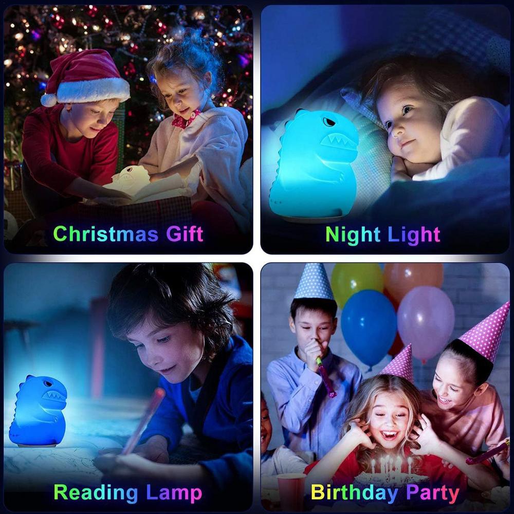 Dinosaur Silicone Light Bedroom Dinosaur Nightlight Bedroom Dinosaur Light For Kids Decorative Dinosaur Patting Night Light For
