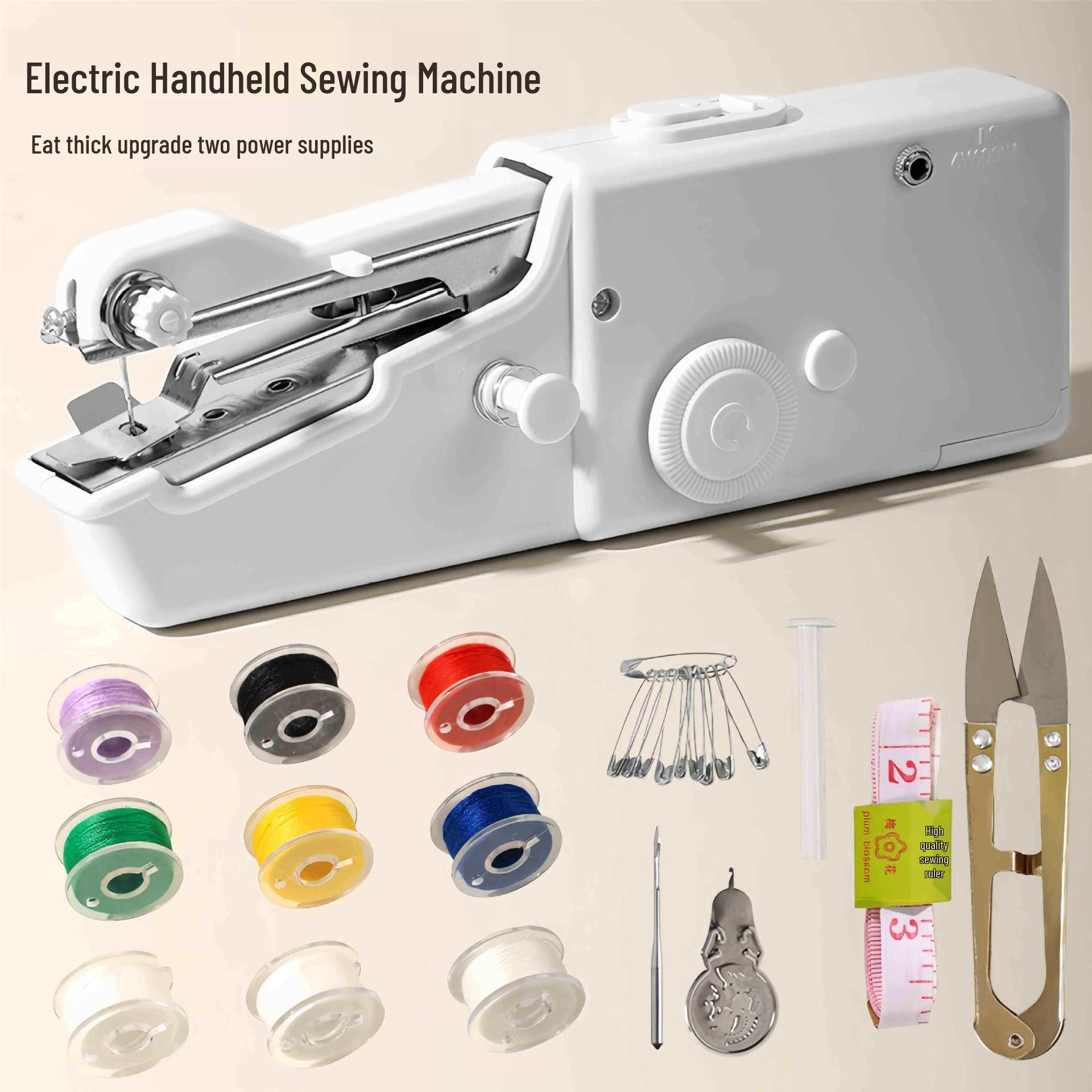 Portable Handheld Mini Electric Sewing Machine for Clothes Repair and Overlock Mini Manual Sewing Machine