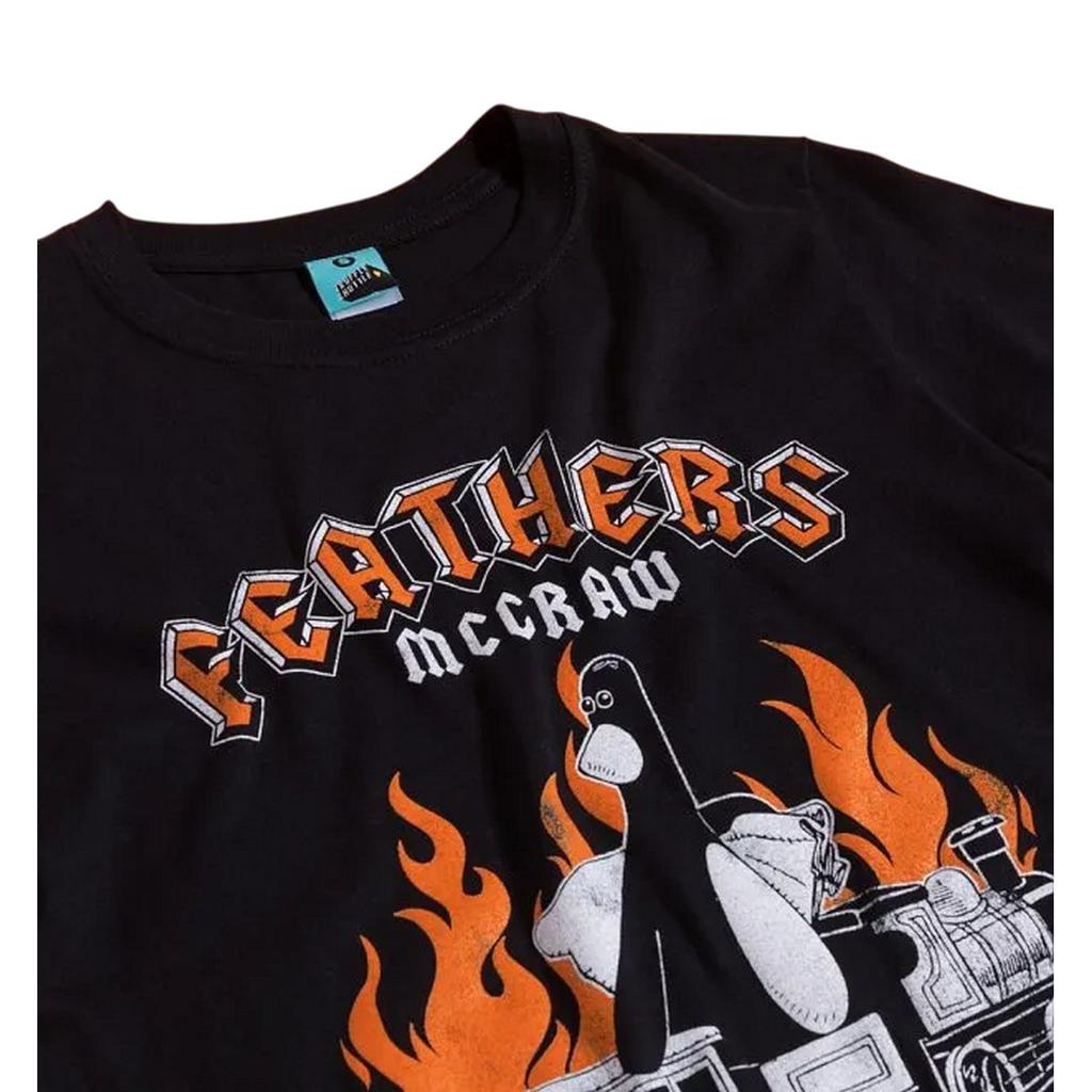 Wallace and Gromit Unisex Adult Feathers McGraw Rock T-Shirt