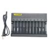 10-Slot Smart Charger 4.2V 6A for 18650 & 16340 Lithium Batteries