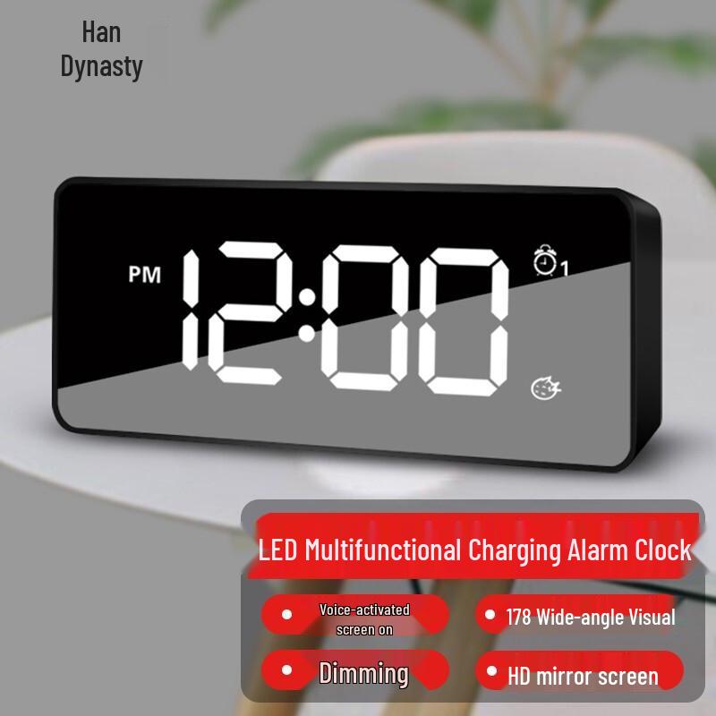 Hense Smart Digital Alarm Clock with Voice Control