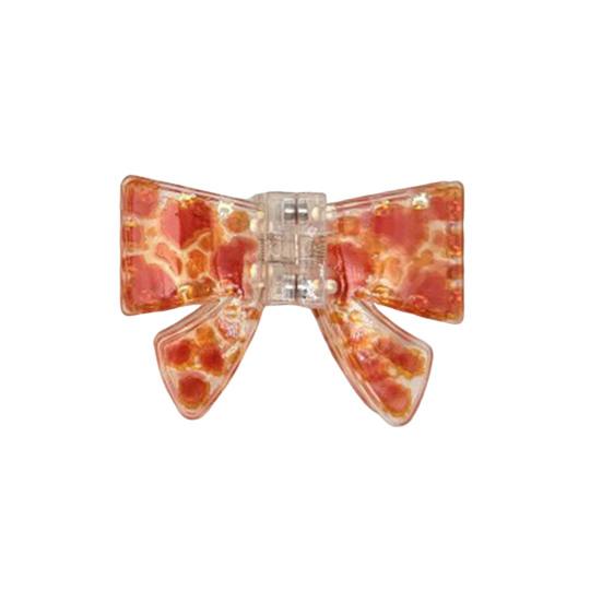 1/4Pcs Hair Clips for Women, Imitation Acetate Plate Hair Claw with Strong Spring Clamp, 3D Bow Design Magnetic Hair Clip for Daily Wear