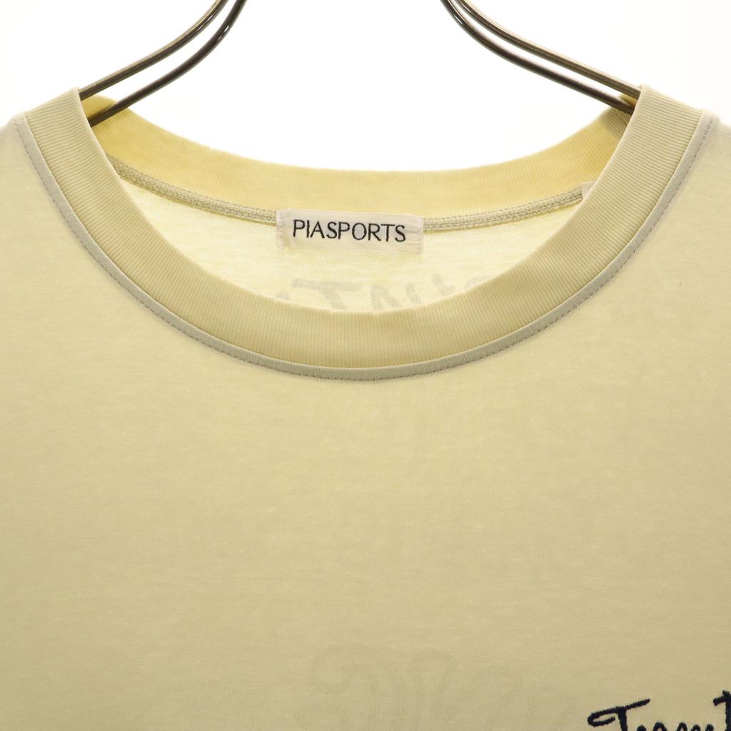 PIA SPORTS Back print Short sleeve T-shirt 4 Cream type Men's Used