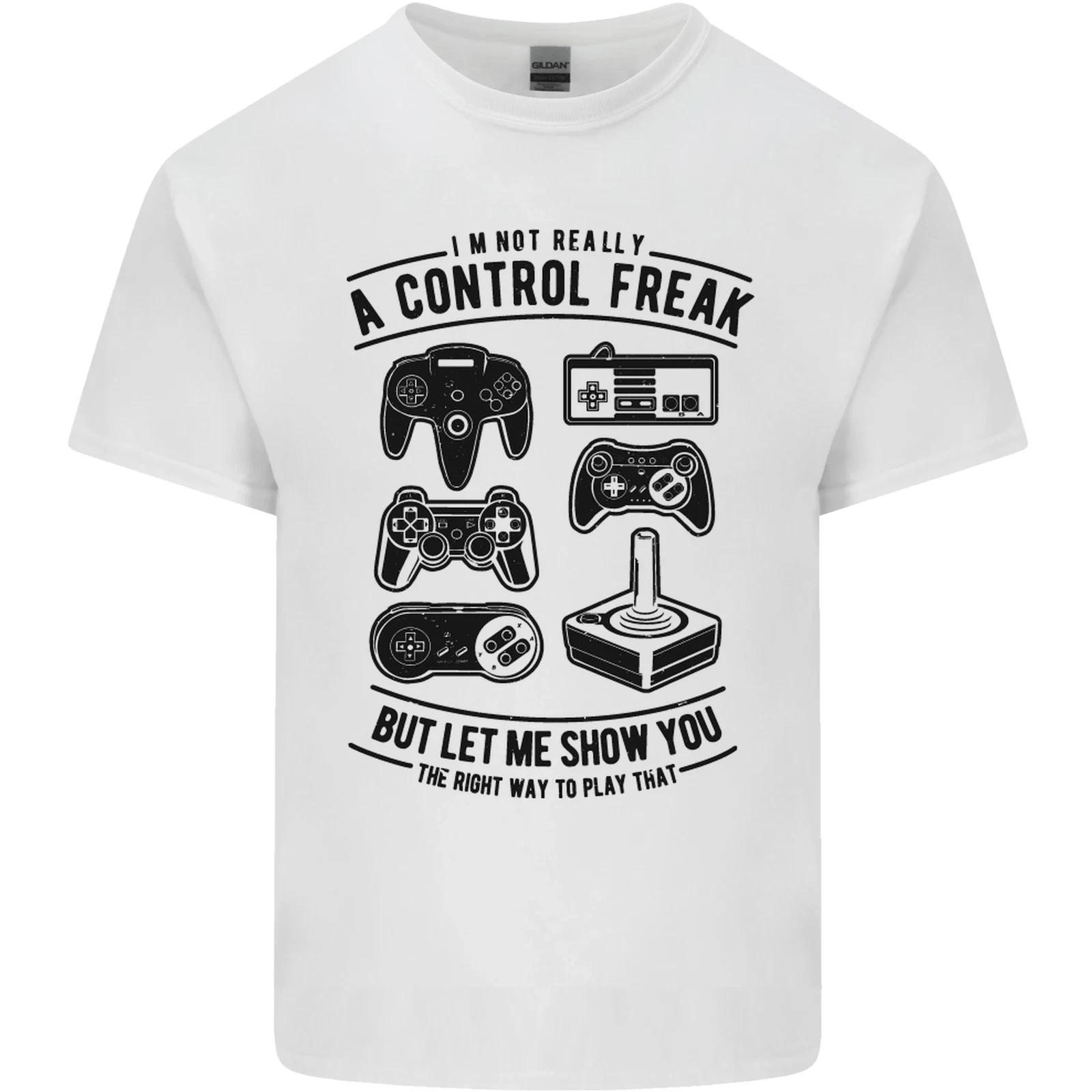 Control Freak Funny Gaming Gamer Kids T-Shirt Childrens 4XL