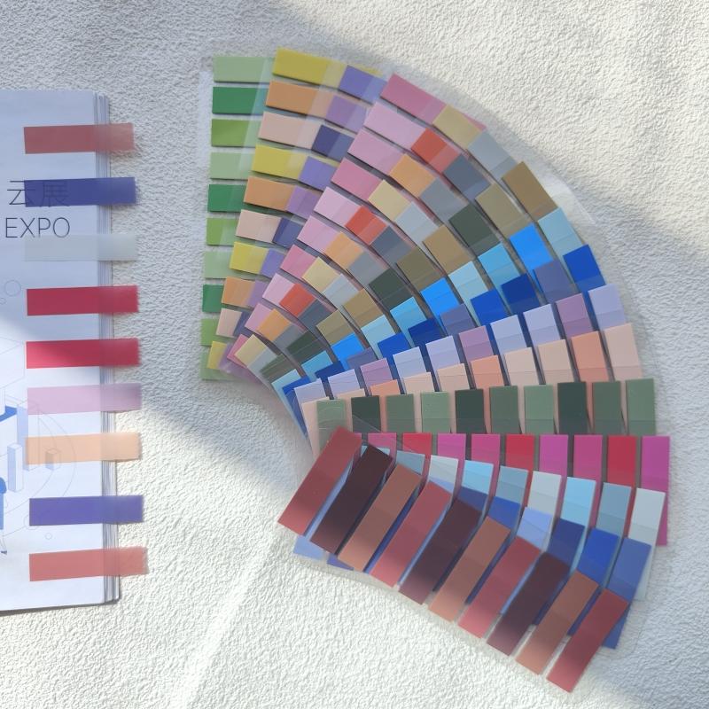 3200Sheets Transparent Colorful Index Creative Memo Pads Office School Stationery Self-Adhesive Stickers Sticky Note Pads