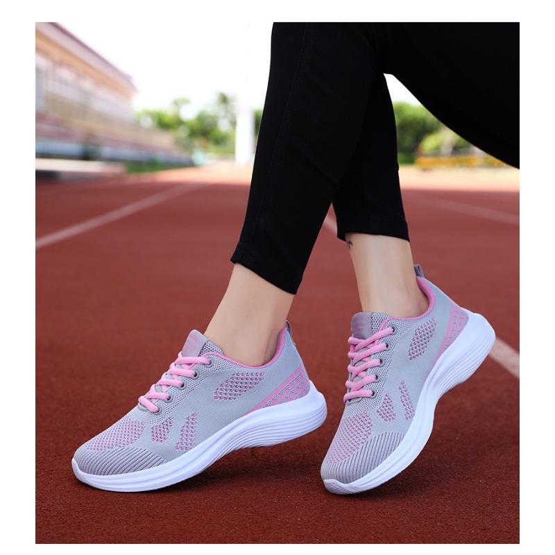Autumn New Women's Shoes Breathable Fly Woven Mesh Running Shoes Casual Sports Shoes for Women