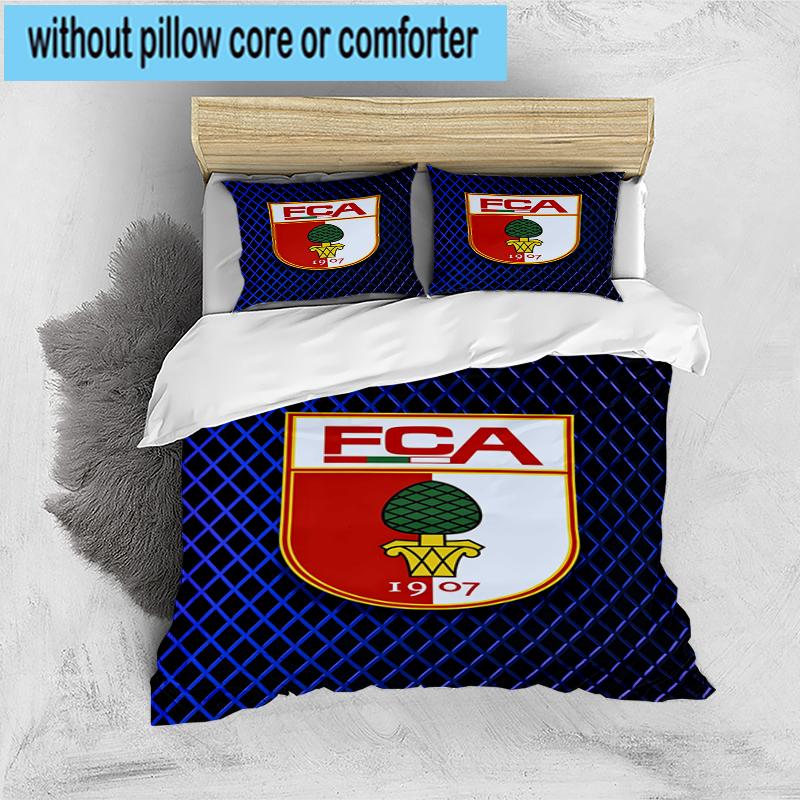 3PCS Augs-burg Crest Bedding Set,Including 1pc Duvet Cover And 2pcs Pillowcases Perfect for Bedroom, Dormitory, Fan Christmas Gift