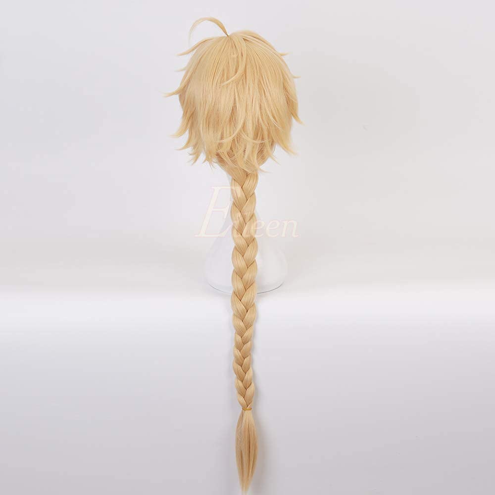 Eileen Genshin Impact Cosplay Protagonist Sky Wig Costume with Wig and Net