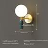 European Modern Minimalist LED Copper Wall Lamp Marble Living Room Dining Room Bar Bedroom Bedside Lamp Decorative Lighting