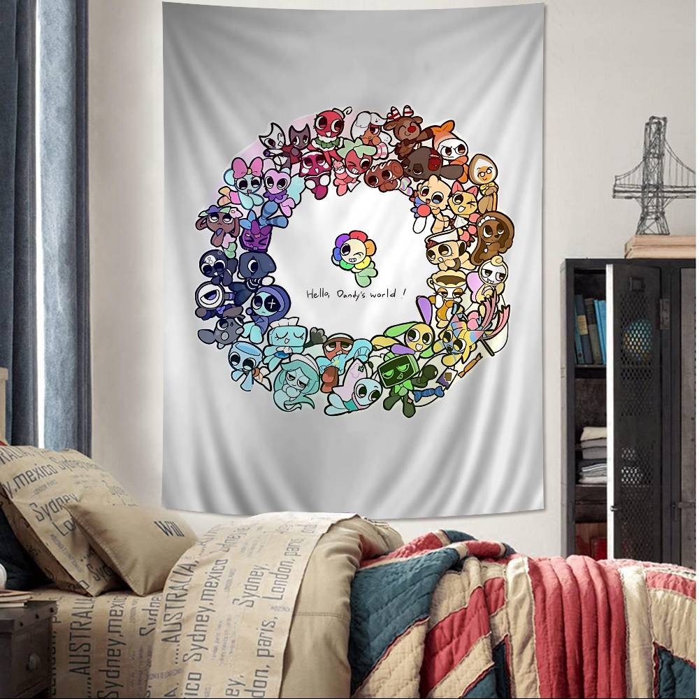 

DDandys WorldS Cartoon Colorful Tapestry Wall Hanging Cheap Hippie Wall Hanging Bohemian Wall Tapestries Mandala Wall Hanging 74x94cm(29x37in)