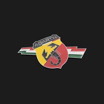 HIBWO1 3D Metall Autoaufkleber Logo Emblem Tuning Zubehör Für Fiat ABARTH 124 125 130 131 500 595 Esseesse 695 Punto Skorpion
