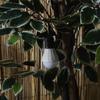 Camping Lamp, Light Gray, Battery-Powered, Hanging Bulb