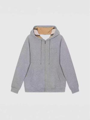 Jachetă hanorac unisex pentru bărbați cu fermoar și logo brodat personalizat - Disponibilă în stiluri pentru primăvară și toamnă
