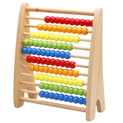 Rainbow Abacus Beads Early Education Toy Colorful Counting Building Blocks for Kids Learning Math Gift P546