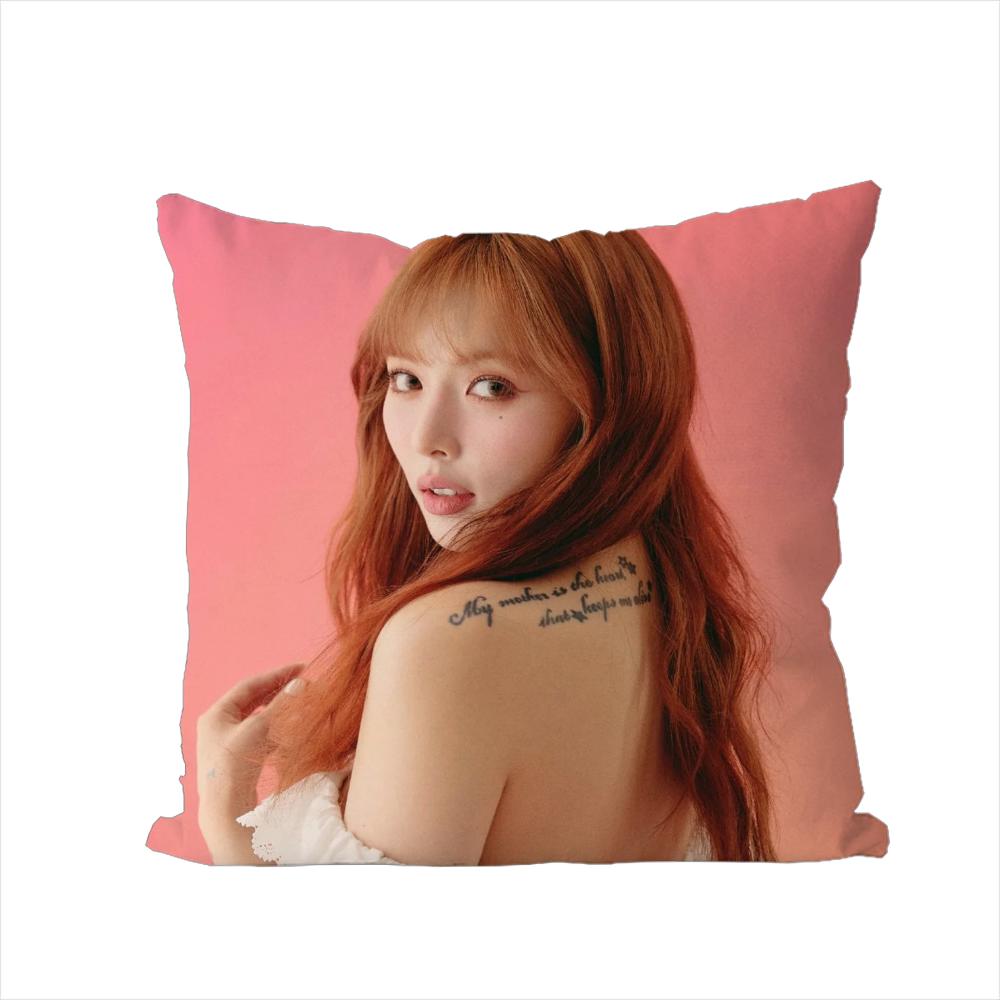 Singer Kim Hyun A Pillow Case For Car Sofa Decorative Home Doublesided Print Plush Square Throw Pillow Cushion Cover