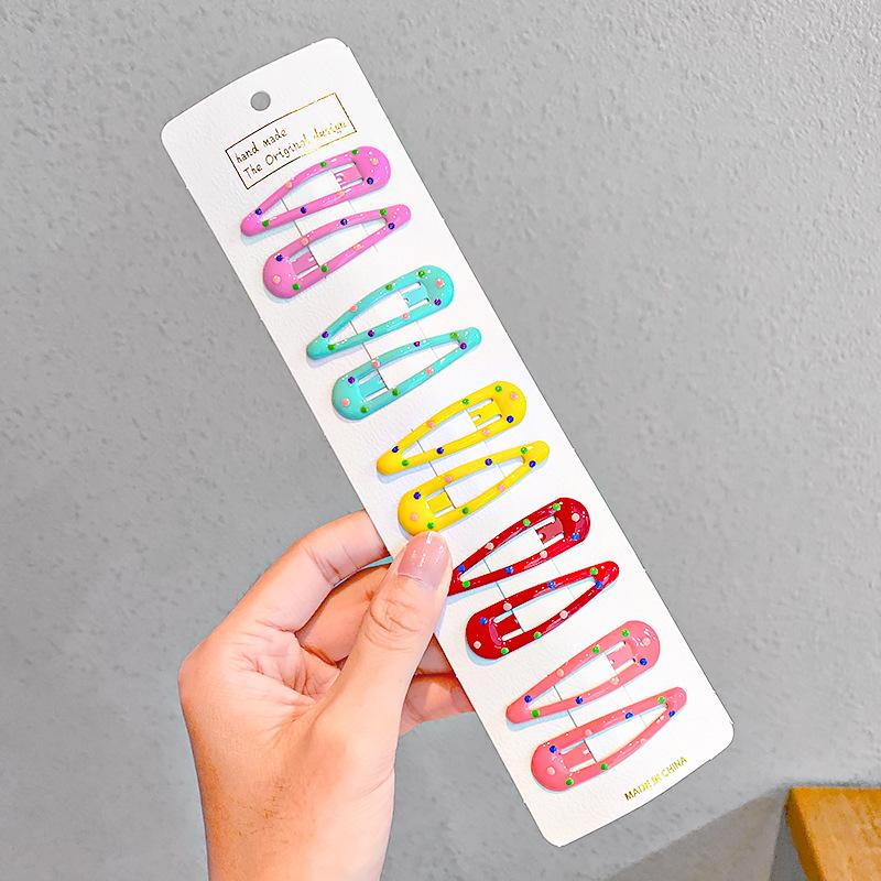 Dernier Ensemble d'Épingles à Cheveux Métalliques Géométriques Étoile Petites Filles Bébés Enfants Accessoires Barrettes Pince à Cheveux Coiffure