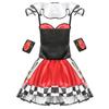 Halloween, Queen of Hearts, Cosplay Uniforms, Stage Costumes