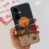 For Tecno Camon 19 Case Camon 19 Pro 5G CI7n Astronaut Silicone Cover For Tecno Camon19 Neo Phone Case Soft Cute Black TPU Cover