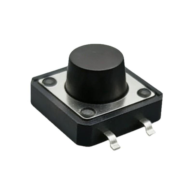 High-Temperature Resistant 12x12 SMD Tactile Switch, 12x12x4/4.3, Four-Pin Vertical Micro Button