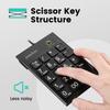 Perixx Numerisch groß 2 USB-Hubs enthalten Für diejenigen, die genügend USB-Anschlüsse haben Scherenmechanismus-Tastatur mit großer Tab-Taste und Nummernanzeige Garantie Schwarze Hubs