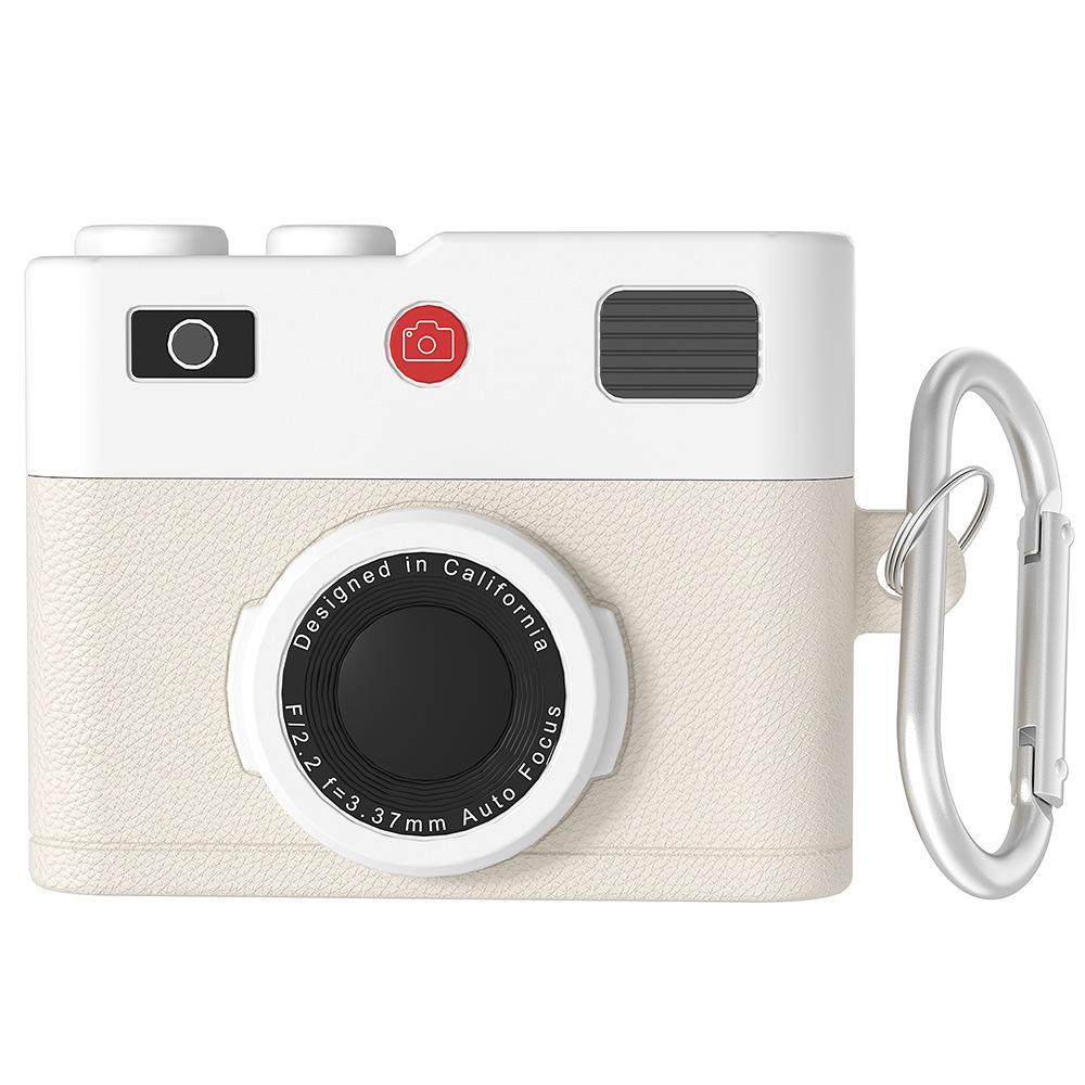Applicable airpodspro3 generation apple wireless earphone case airpods4 retro camera pro2 silicone