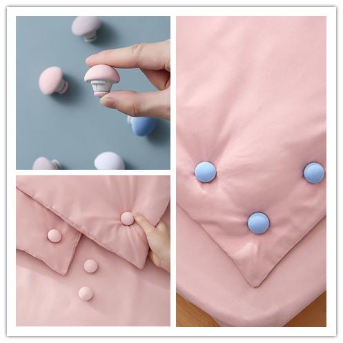 Bed Sheet Clips Mushroom Shape Quilt Clip Fixer Non-Slip Fitted Quilt Sheet Holder Blanket Fastener Quilt Fixing Accessories
