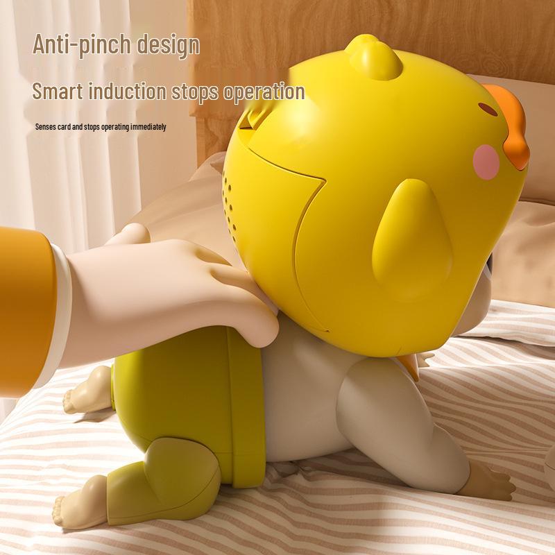 Baby Crawling Doll for Educational Head Lifting and Practice, Suitable for 0-1 Year Olds, 3-6 Months.