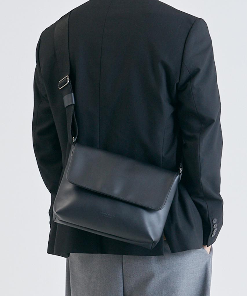 National Publicity Anza Hq Leather Messenger Crossbody Bag