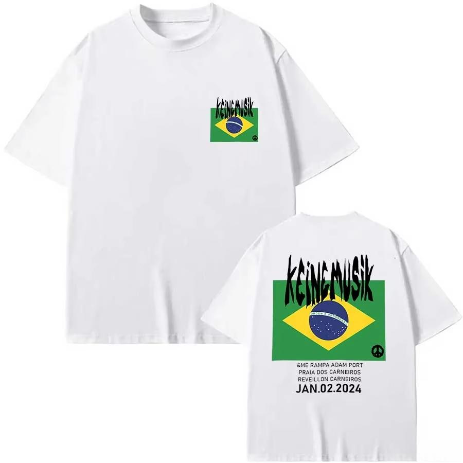 Summer Keinemusik X Pacha T Shirt Men's Women Fashion Streetwear Cotton Short Sleeve Tee Hip Hop Sportwear Oversized Casual Tops