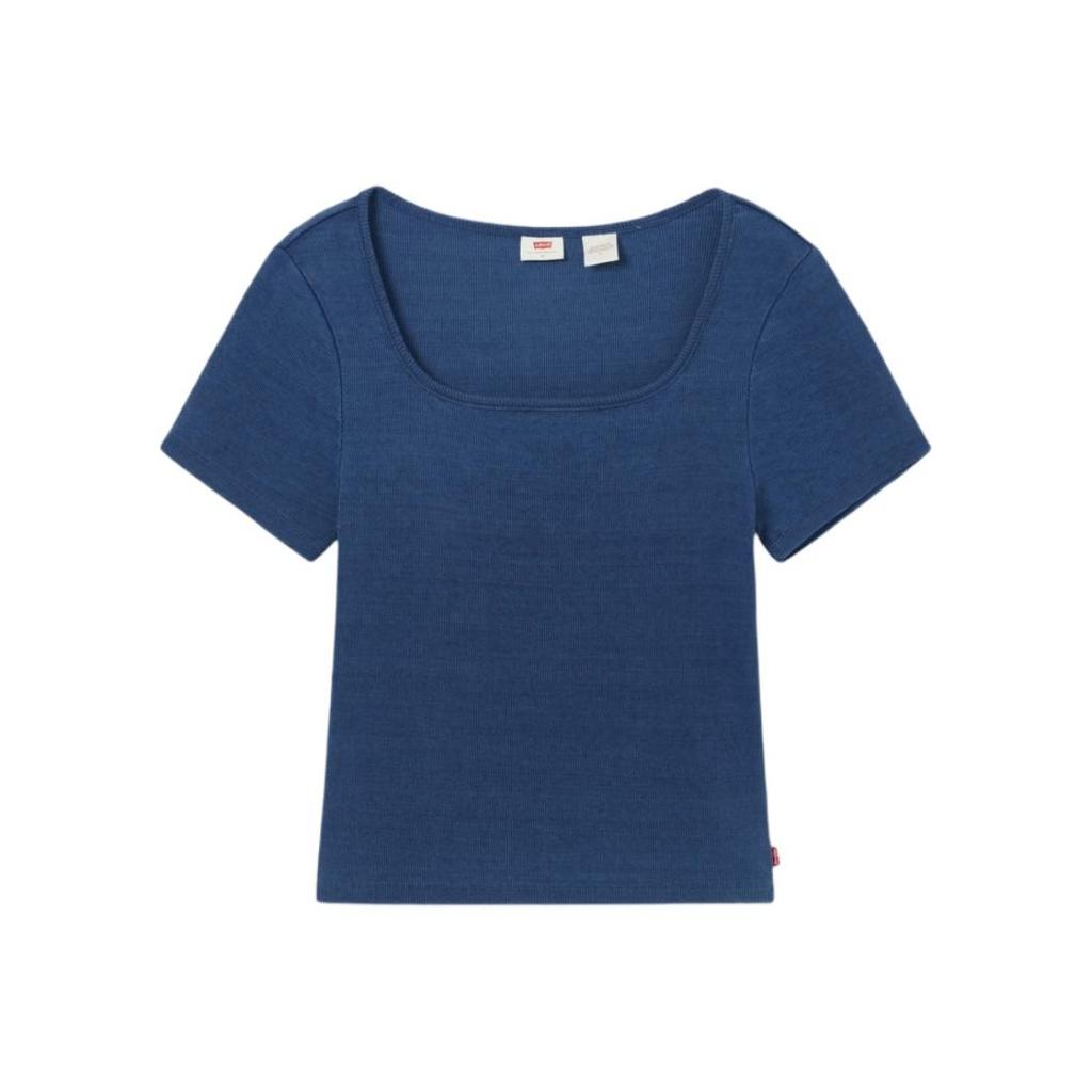 Levis Comfortable Simple Casual Slim Fit Knit Short Sleeve T-Shirt Women Tops 003PU-0004