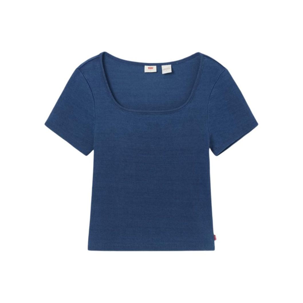 

Levis Удобная Простая Повседневная Приталенная Трикотажная Футболка с Коротким Рукавом Женские топы 003PU-0004 XS