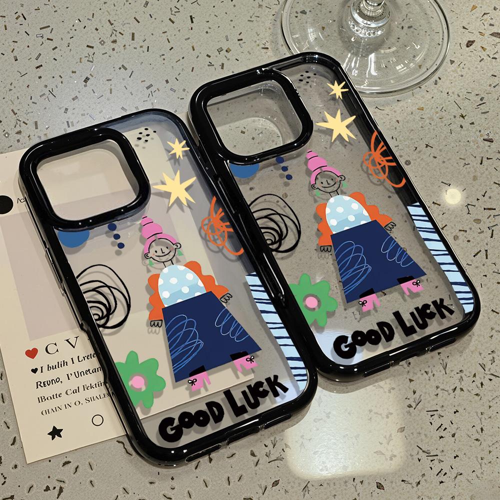 Acrylic Phone Case for iPhone 11 12 13 14 Pro 12 14 16 Pro Max for Samsung A16 A36 A56 S24 FE High-quality Painted Anti-fall Mobile Phone Case