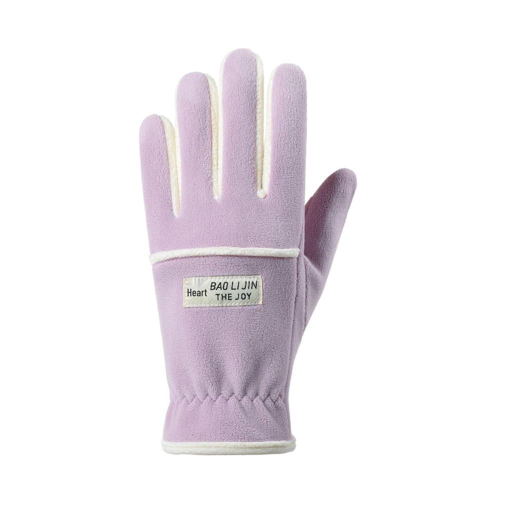 Зимові теплі флісові велосипедні рукавички: Не осипається, Плюс оксамит для чоловіків та жінок