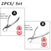 2Pcs/lot  Tooth Crown Remover Plier Extractor Forceps Dentist Tools Set