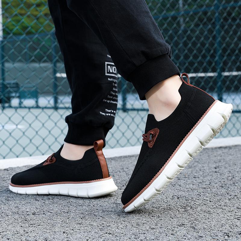 Man Casual Shoes Flat Bottomed Business Casual Sports Soft Sole Fashion Mesh Outdoor Walking Comfortable Shoes Zapatillas Mujer