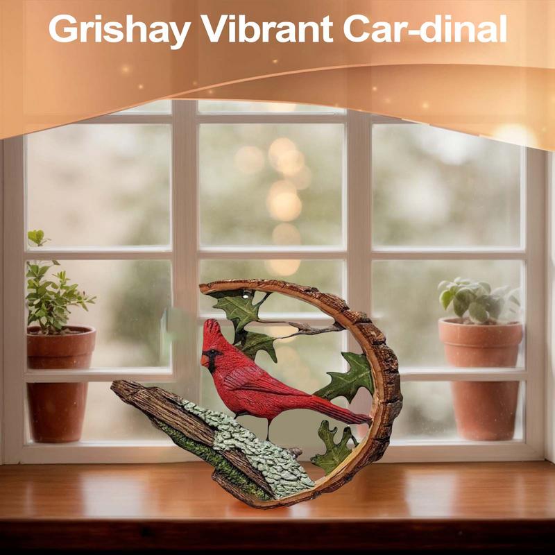 Figurka Czerwonego Ptaka Statua Ptaka Żywica Figurki Czerwonego Ptaka Walentynki Statua Ptaków Czerwone Ptaki na Chiński Nowy Rok Walentynki