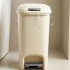 Space Saving 8L 10L 15L Double Opening Waste Bin with Pedal Press Control for Home and School