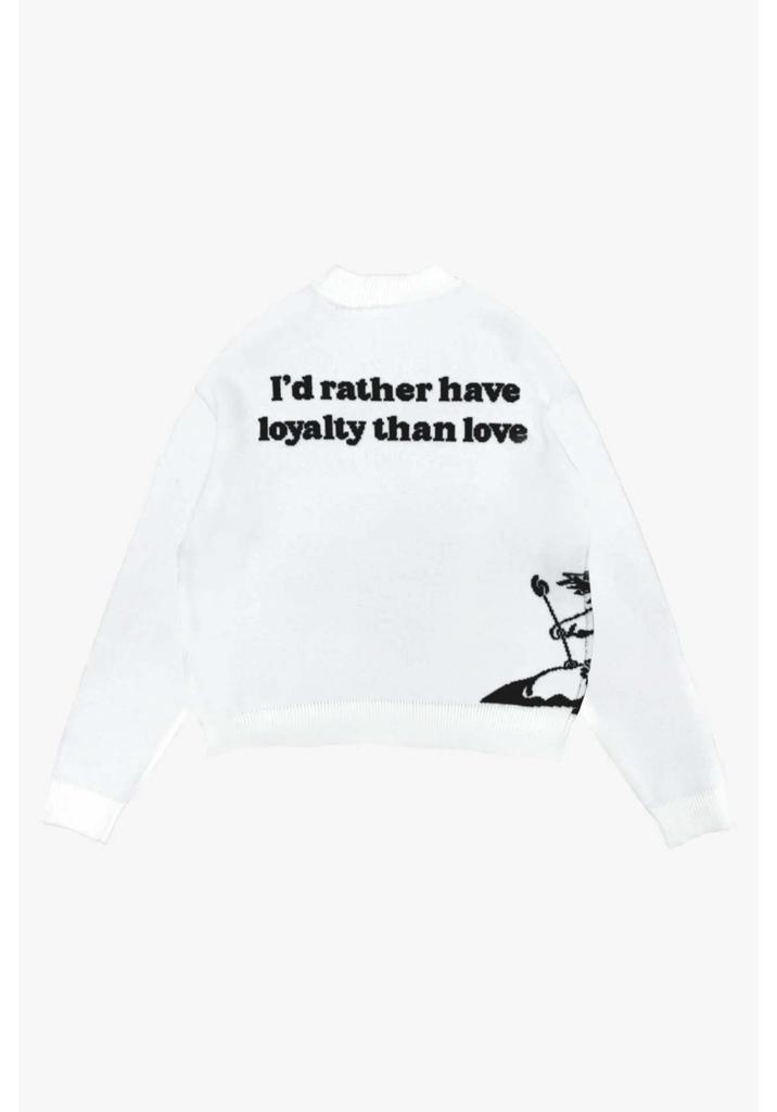 Y2K American High Street Casual Cupid Archery Jacquard Knit Sweater for Men and Women
