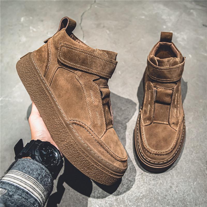 Nové pánské boty Vysoce kvalitní podzimní a zimní boty na skateboarding Vysoký top Pohodlné boty Trendy Retro boty pro volný čas s měkkou podrážkou