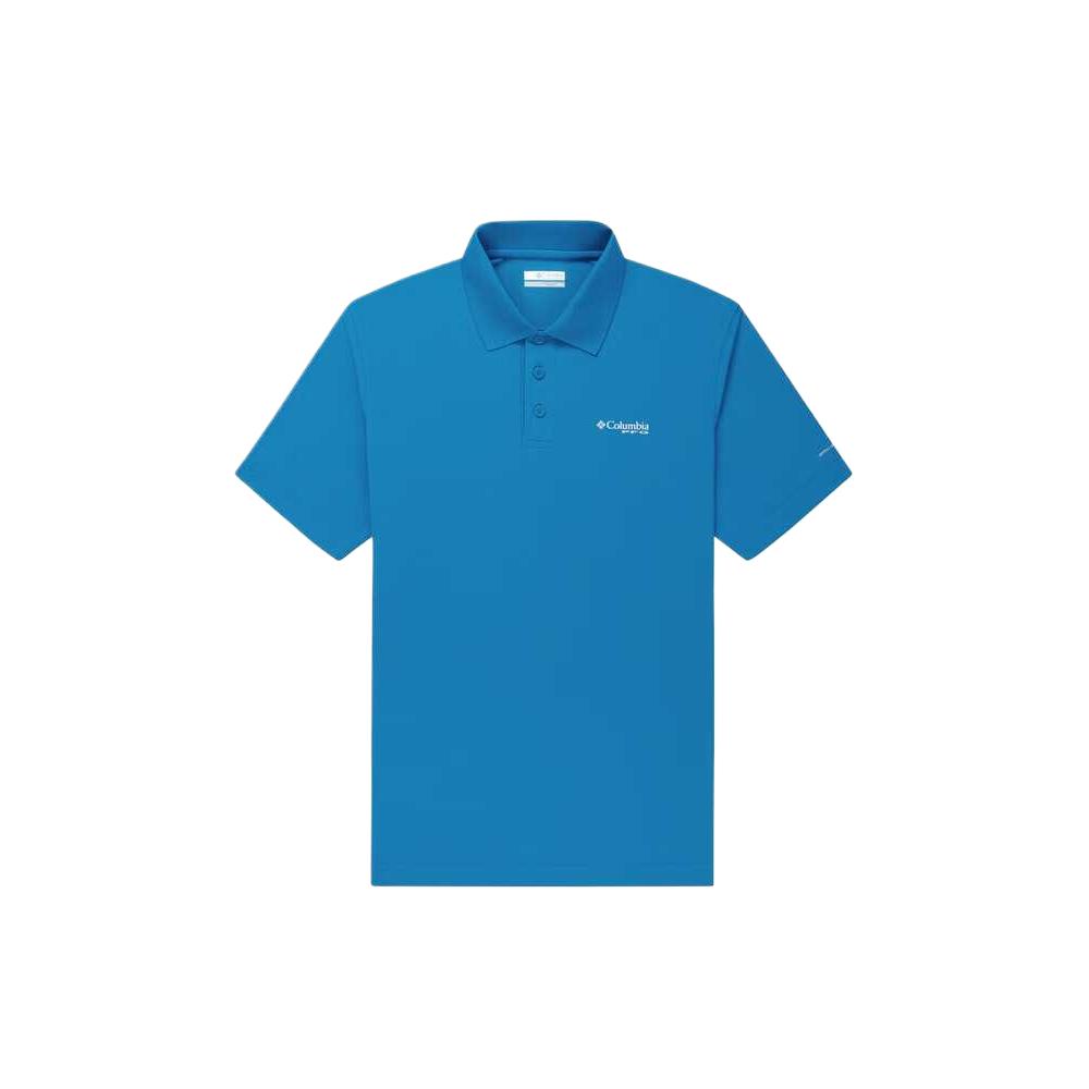 Columbia Fishing Series SS25 Polo Shirt Men tops Blue FM4923-469