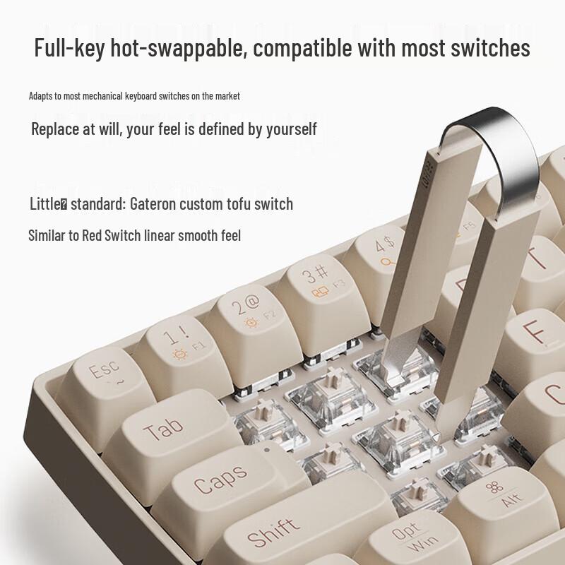 Lofree Little Dot 68-Key Tri-Mode Hot-Swappable Mechanical Keyboard